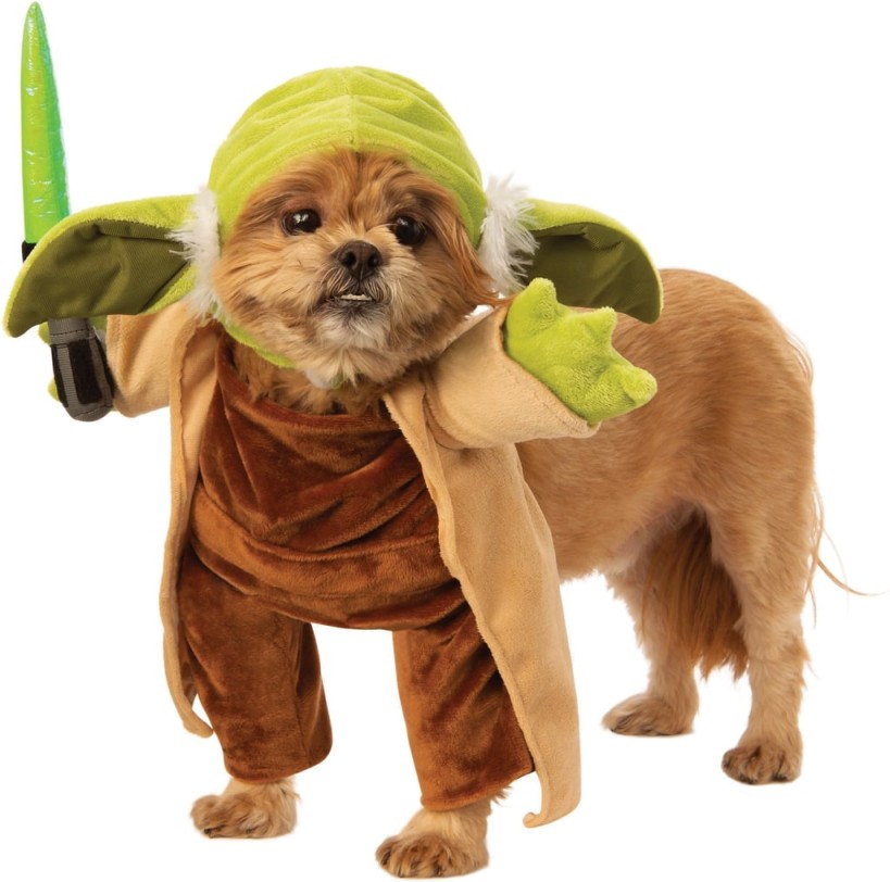 Walking Yoda Dog Costume
