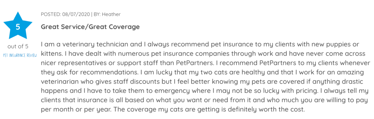 Pet Partners Pet Insurance Reviews